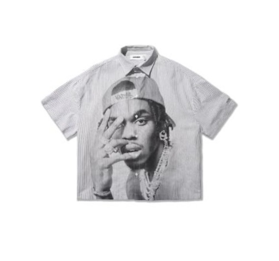 Hades fade out woven 短T
