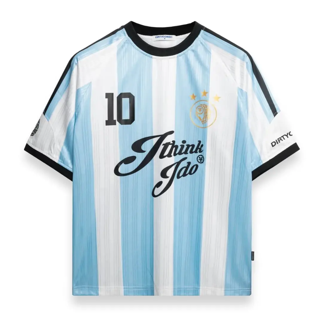 Soccer Jersey淺藍條紋