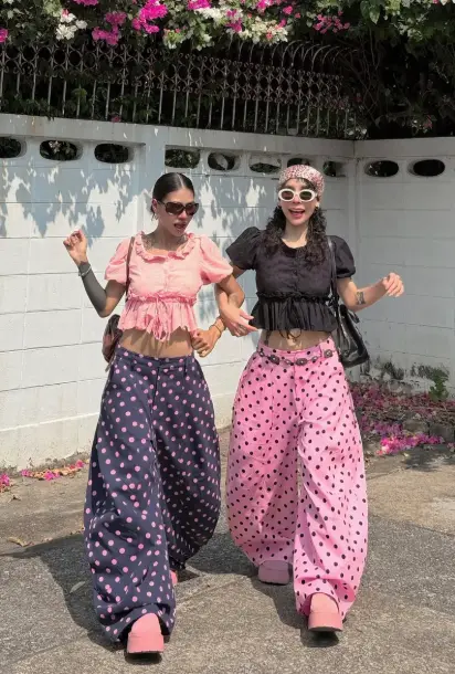 Polka Dot Drawstring 波點褲