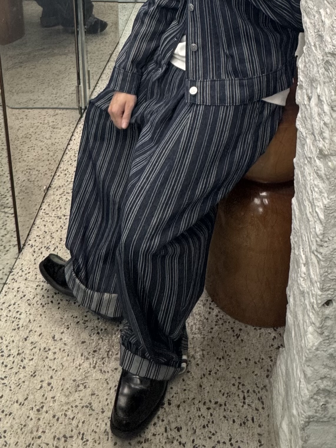 AASTU 藍色條紋長褲